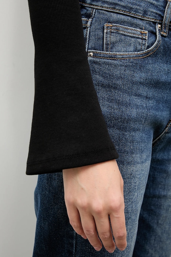 Answear.LAB longsleeve 16664.TOS negru