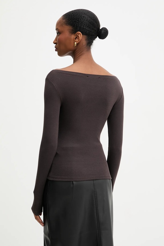 Abbigliamento Answear.LAB camicia a maniche lunghe dv.hit.sng.tak marrone