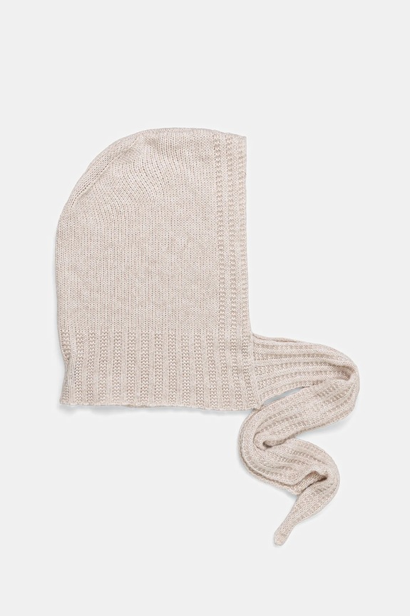 Answear.LAB kaptur z wełną merino 2505046-016 beżowy WA25