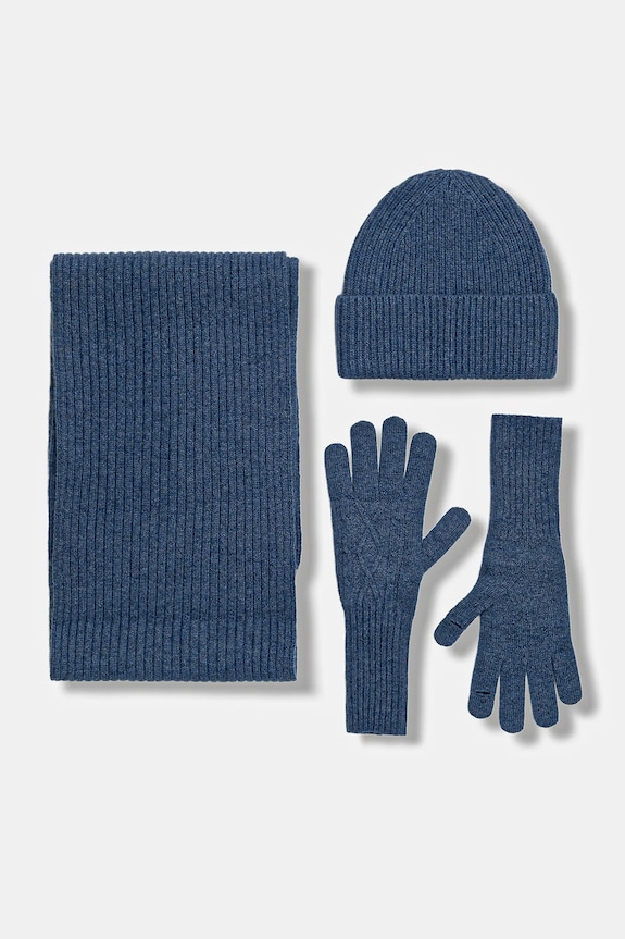 Answear.LAB komplet wełniany CAD013.cms niebieski WS26