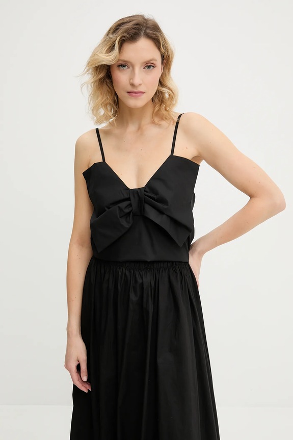 Bombažen komplet Answear.LAB črna top3235.sd1636