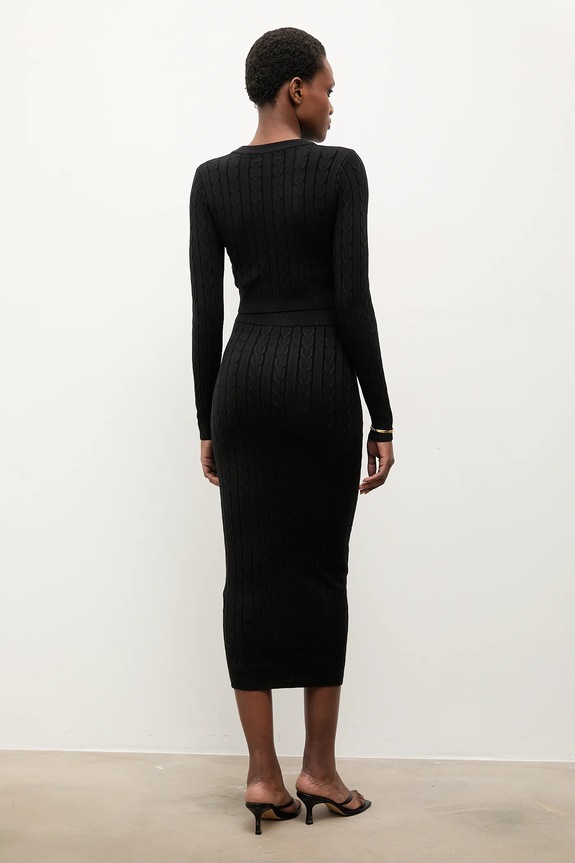 Answear.LAB sweter i spódnica czarny MC7575.fh