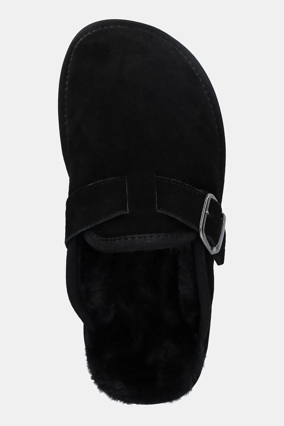 Answear.LAB pantofole in camoscio nero AW25.9