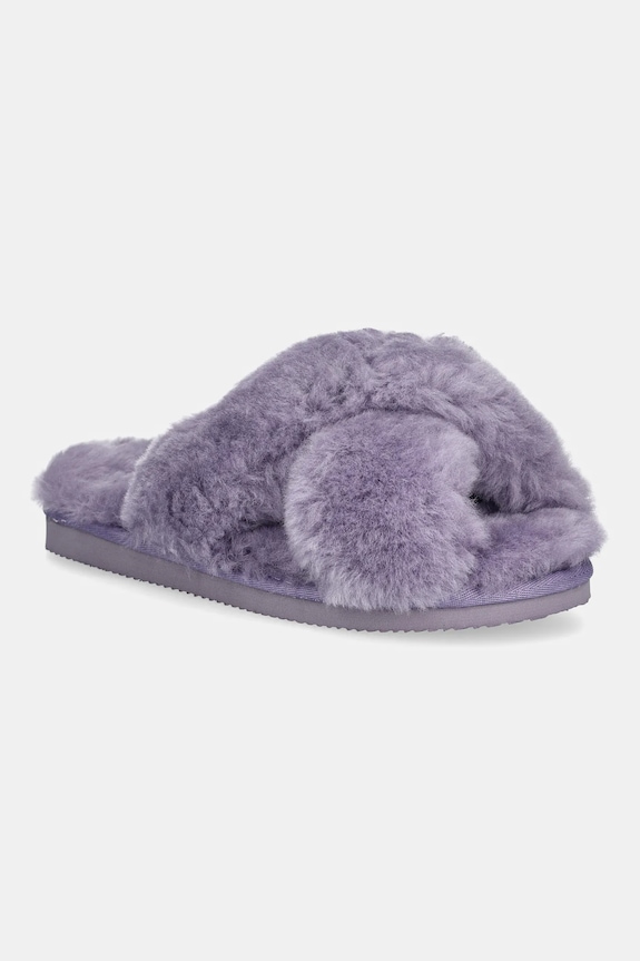 Answear.LAB kapcie wełniane fioletowy AW25.12