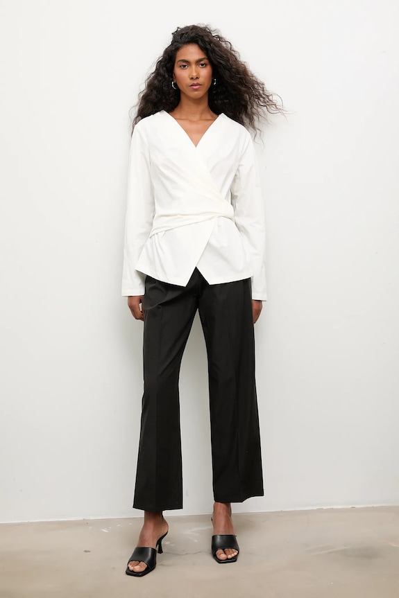 Ruházat Answear.LAB pamut ing ST.BL.1158.TOS fehér