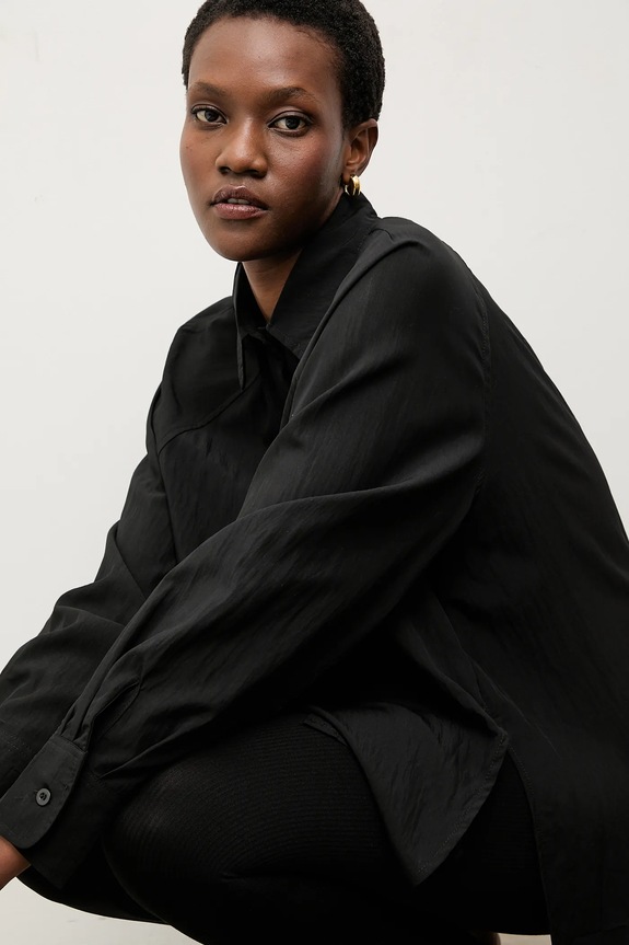 Πουκάμισο Answear.LAB 14749.ilk μαύρο