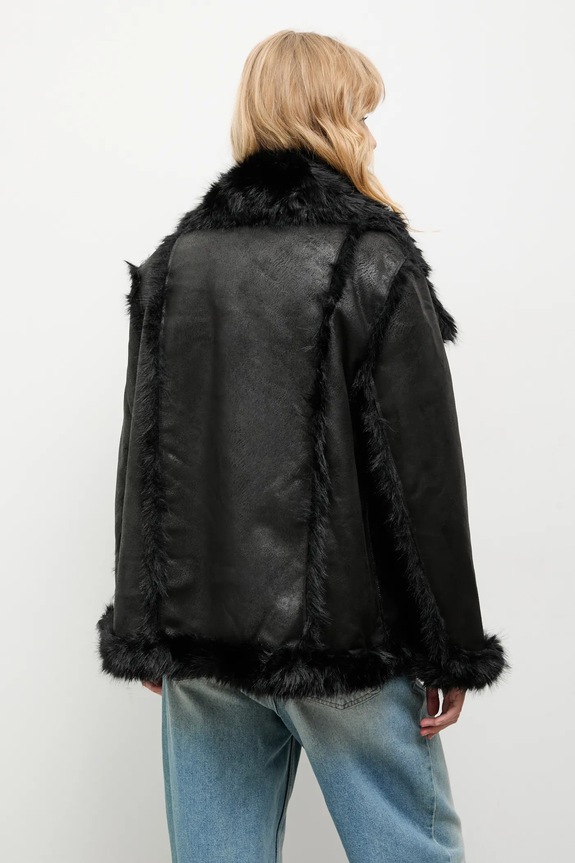 Plašč Answear.LAB črna WA25-KPD006