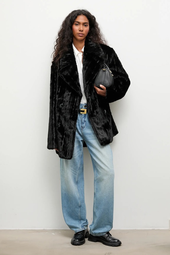 Oblečenie Kabát Answear.LAB WA25-KPD007 čierna