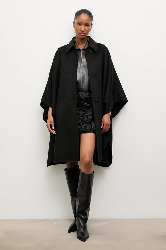 Answear.LAB palton de lana WA25-KPD008 negru WA25