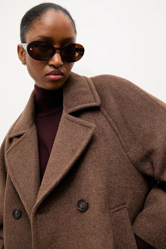 Answear.LAB płaszcz wełniany WA25-KPD010