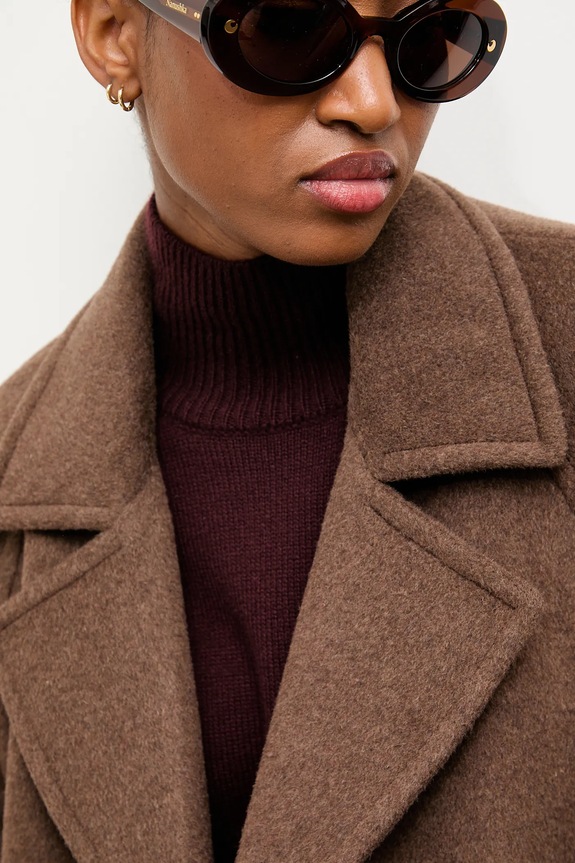 Answear.LAB płaszcz wełniany WA25-KPD010