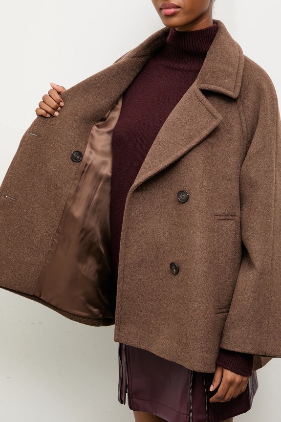 Answear.LAB płaszcz wełniany WA25-KPD010