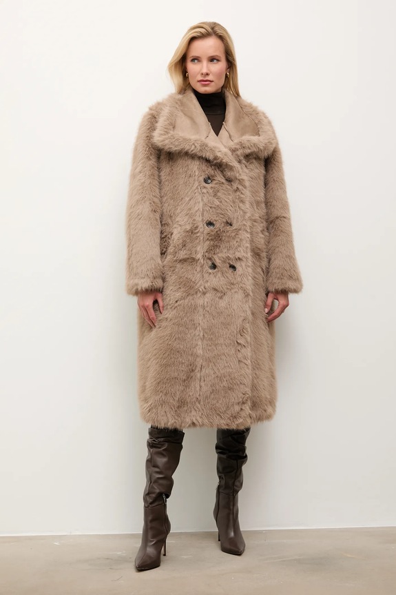 Αναστρέψιμο παλτό Answear.LAB WA25-KPD017 καφέ WA25