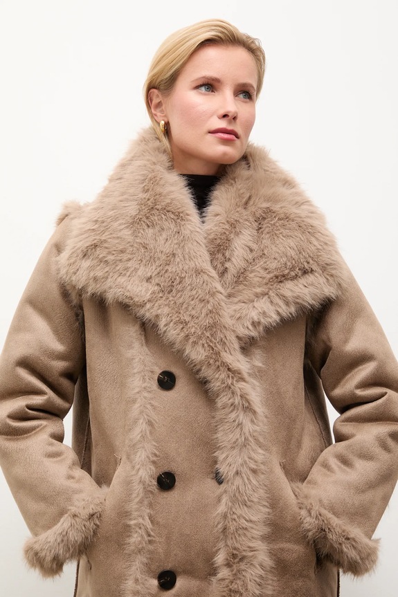 Αναστρέψιμο παλτό Answear.LAB WA25-KPD017 καφέ