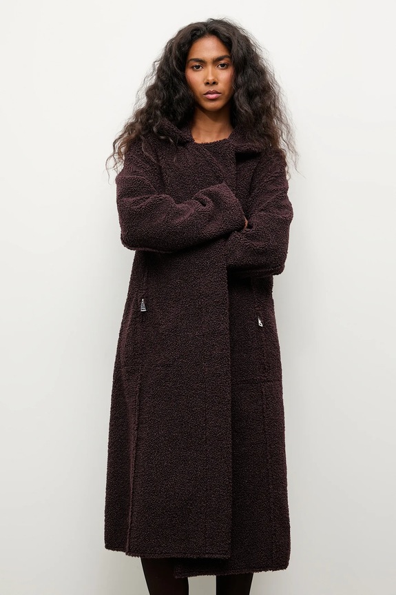 Answear.LAB kabát WA25-KPD020 burgundia WA25