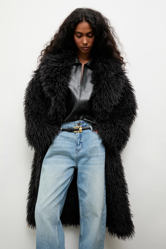 Παλτό Answear.LAB χωρίς μόνωση μαύρο 8747.fh