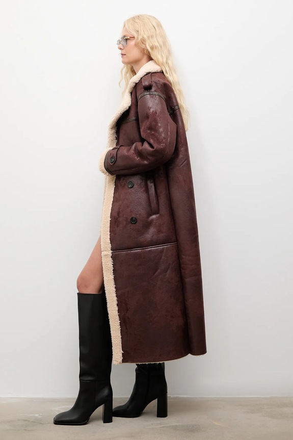 Пальто Answear.LAB 8621.fh коричневий