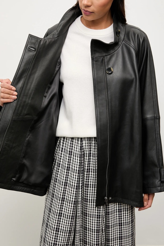 Answear.LAB giacca di mezza stagione da donna in pelle MELIA