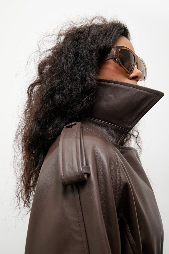 Answear.LAB kratka jakna ženska kožna iz kolekcije Unscripted NOA NOA