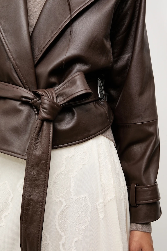 Answear.LAB kratka jakna ženska kožna iz kolekcije Unscripted NOA NOA