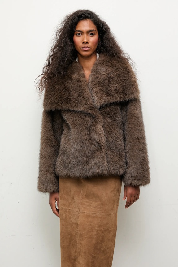 Jakna Answear.LAB smeđa WA25-KUD003