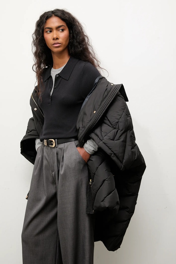 Answear.LAB geaca WA25-KUD016 negru