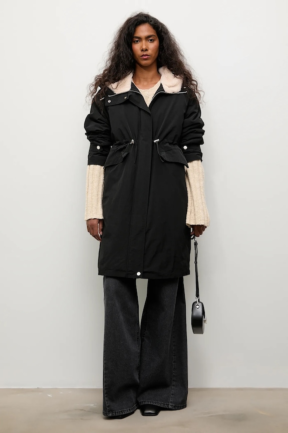 Answear.LAB giacca parka transitorio nero 8396.fh