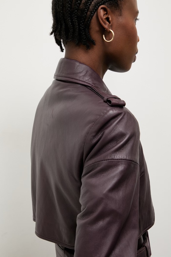 Answear.LAB trench da donna in pelle ICON dalla collezione Unscripted ICON