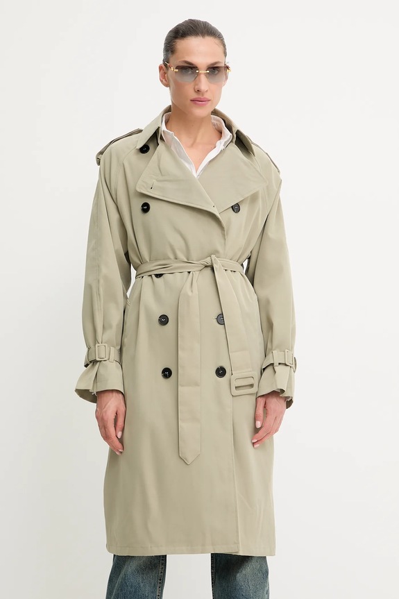 Bombažni plašč Answear.LAB turkizna 4368.iak