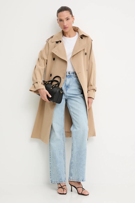 Βαμβακερή καμπαρντίνα Answear.LAB 4368.iak μπεζ WA25