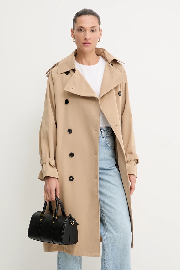 Βαμβακερή καμπαρντίνα Answear.LAB 4368.iak μπεζ