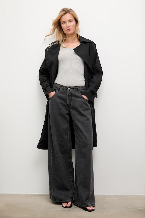 Answear.LAB impermeabile di cotone 4368.iak nero WA25