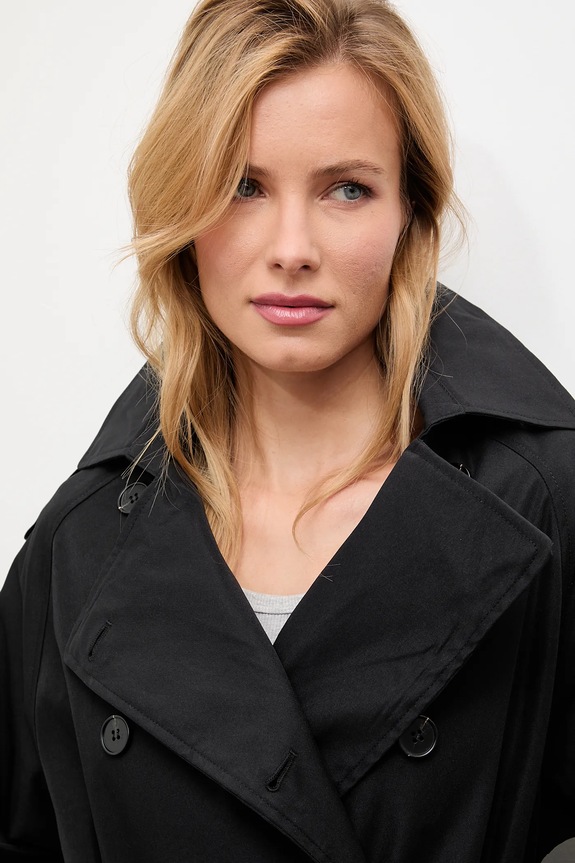 Answear.LAB impermeabile di cotone nero 4368.iak