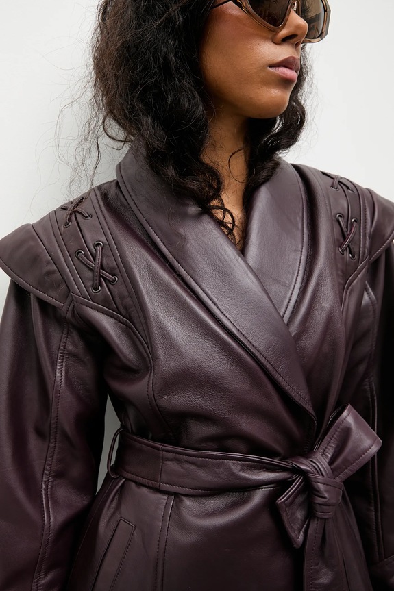 Answear.LAB cappotto in pelle LILLIAN LILLIAN