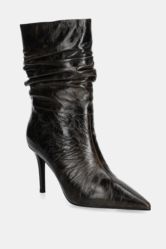 Answear.LAB cizme de piele LT1681-0801-1 maro WA25