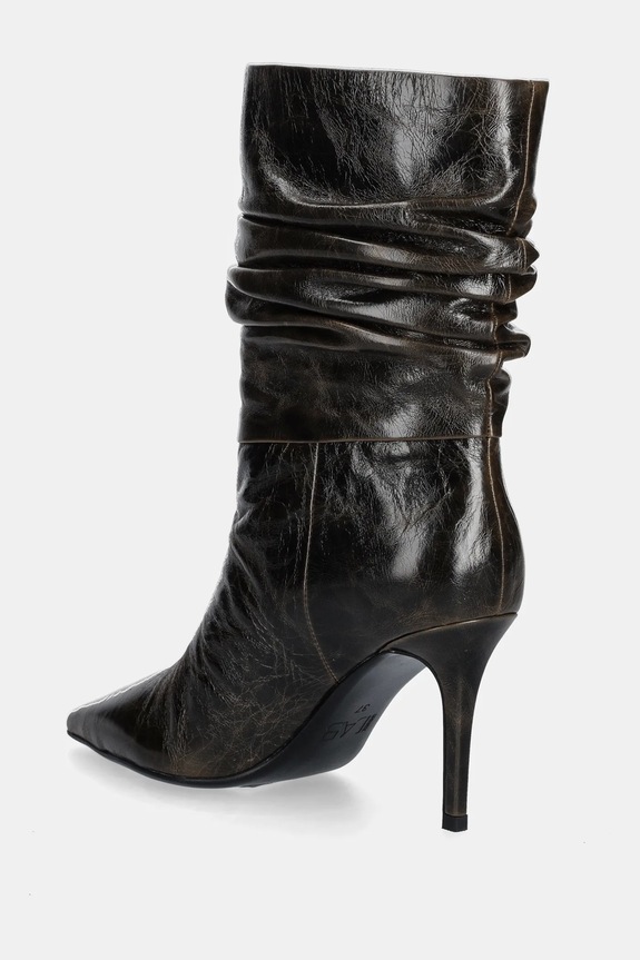 Answear.LAB cizme de piele maro LT1681-0801-1