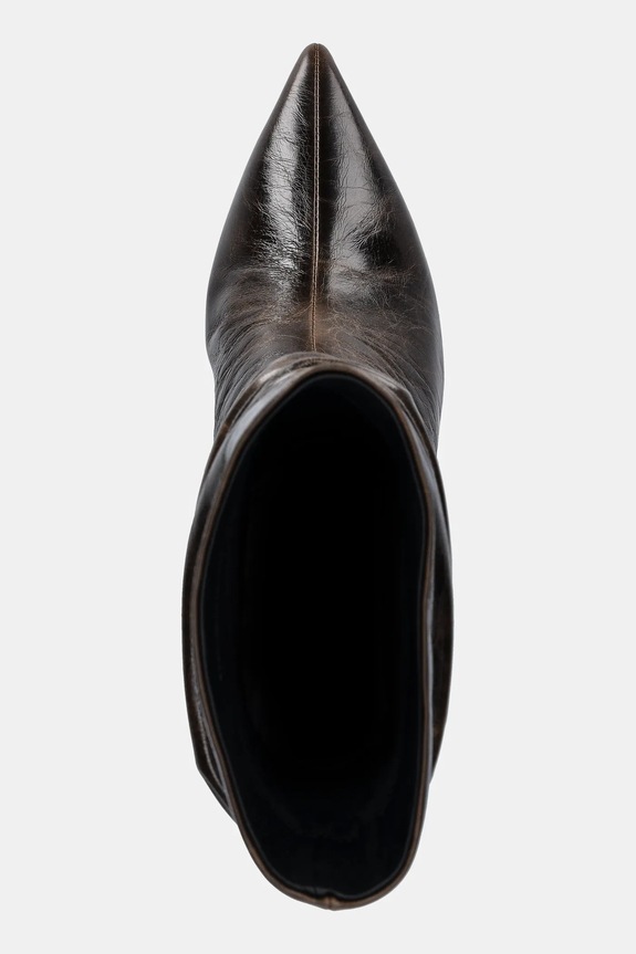 Answear.LAB cizme de piele LT1681-0801-1 maro