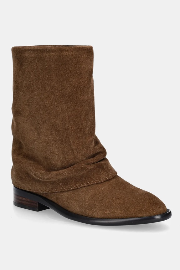 Answear.LAB botki zamszowe LT24037D-602 brązowy WA25
