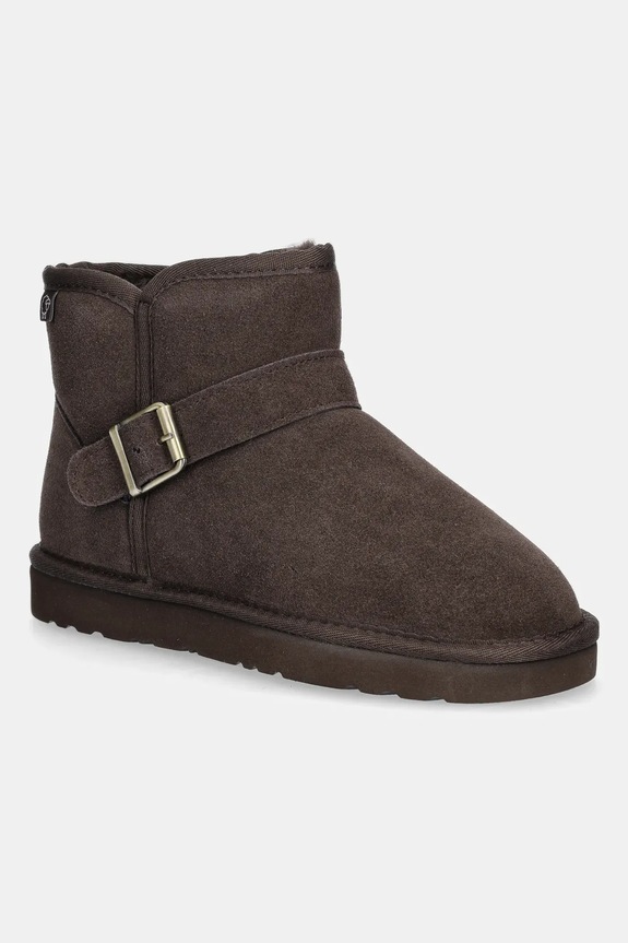 Μπότες χιονιού σουέτ Answear.LAB χωρίς φερμουάρ καφέ AW.25.6.A