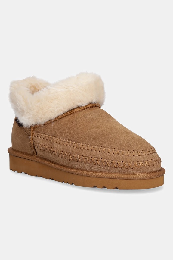 Μπότες χιονιού σουέτ Answear.LAB χωρίς φερμουάρ καφέ AW.25.14.A