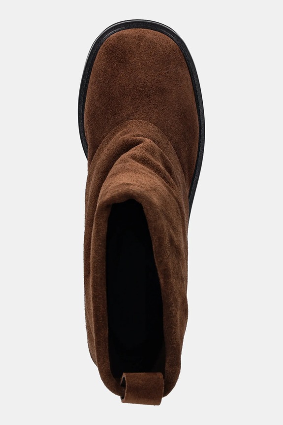 Answear.LAB cizme din piele intoarsa 844001 maro