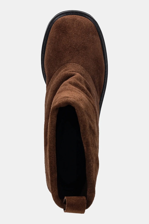 Answear.LAB cizme din piele intoarsa 844001 maro