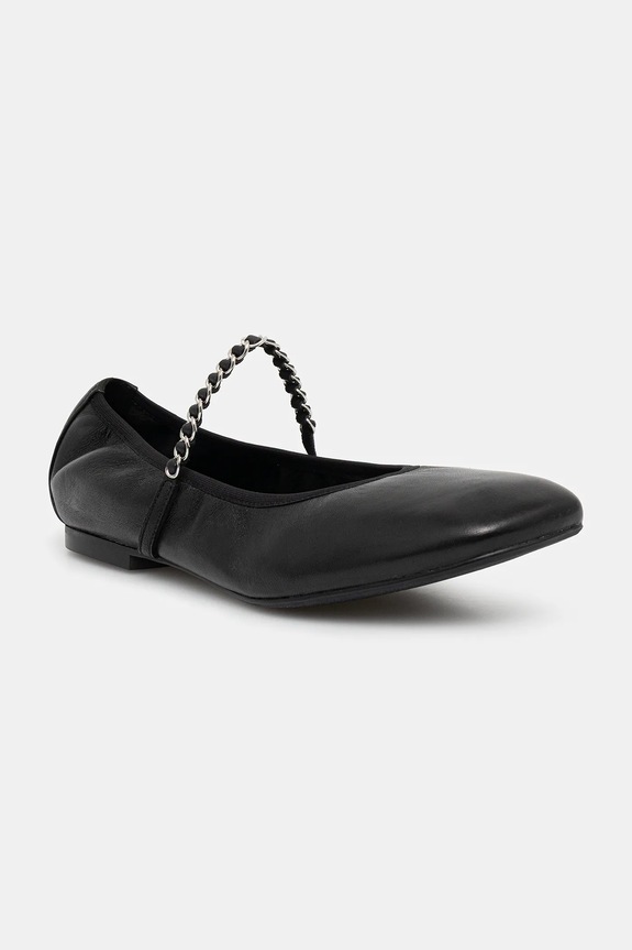 Încălțăminte Answear.LAB balerini de piele V2092-08-1 negru