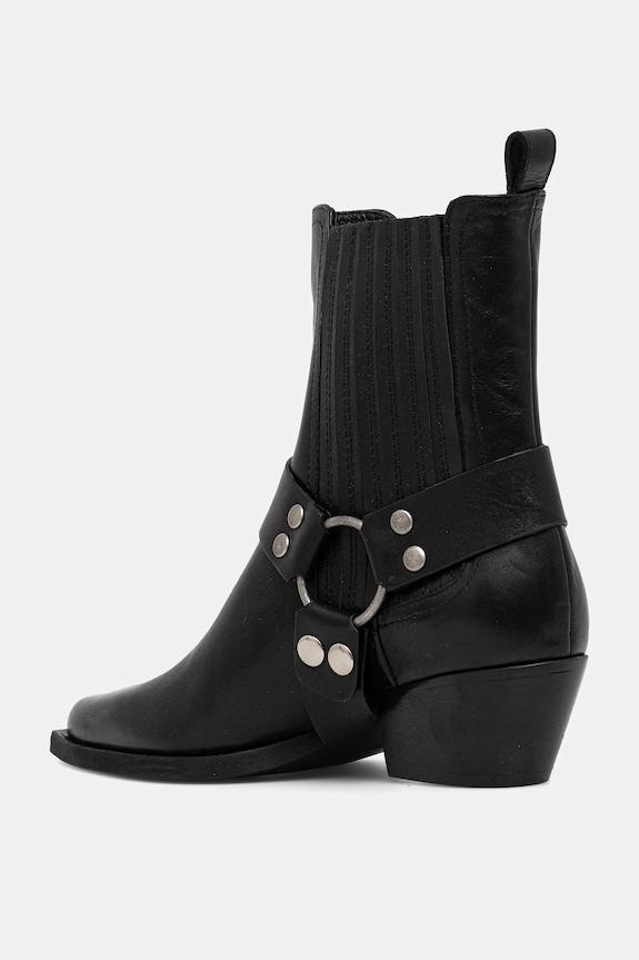 Kožené kotníkové boty Answear.LAB černá 24 FW 002