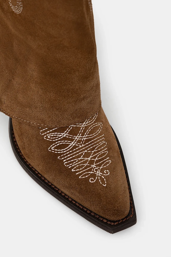 Καουμπόικες μπότες σουέτ Answear.LAB 24 FW 185 καφέ