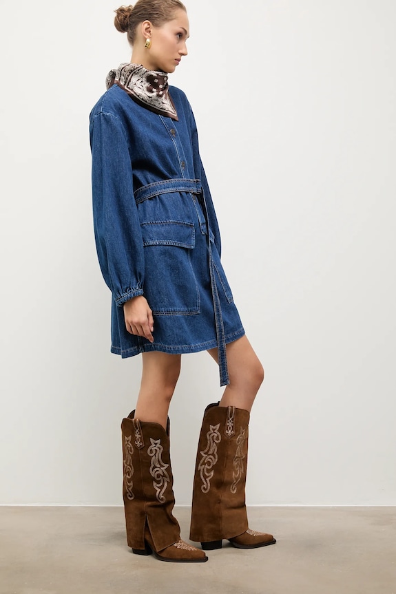 Kaubojske čizme od brušene kože Answear.LAB 24 FW 185