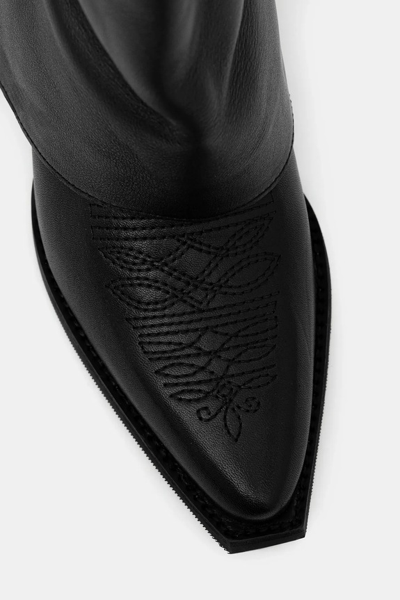Δερμάτινες καουμπόικες μπότες Answear.LAB 24FW185 μαύρο