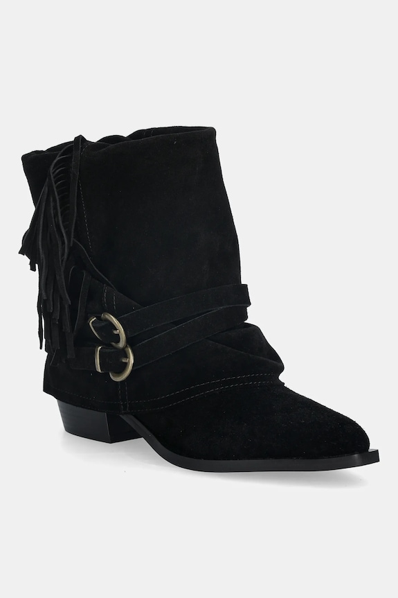 Semišové topánky Answear.LAB AN-XY25024-3188H-L čierna WA25