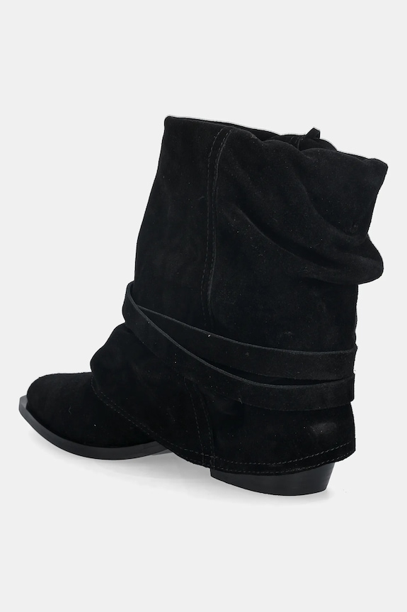 Semišové topánky Answear.LAB čierna AN-XY25024-3188H-L