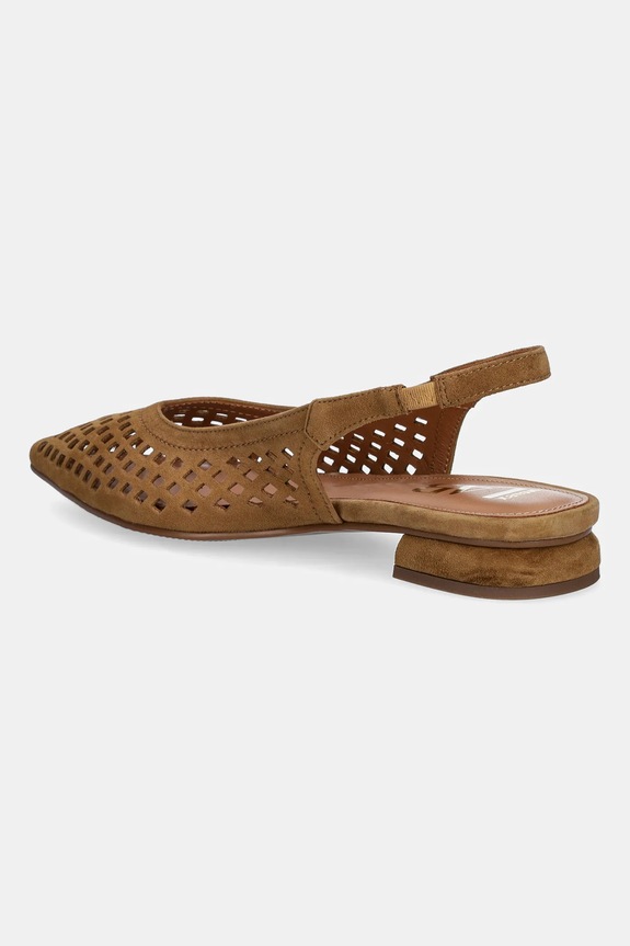 Cipők Answear.LAB velúr balerina SH586132026A.hak barna